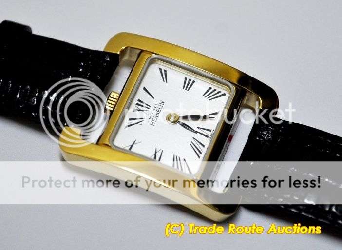 MICHEL HERBELIN Womens Black Leather Band Watch 17037-P01MA  - *** R 7,000-00 ***