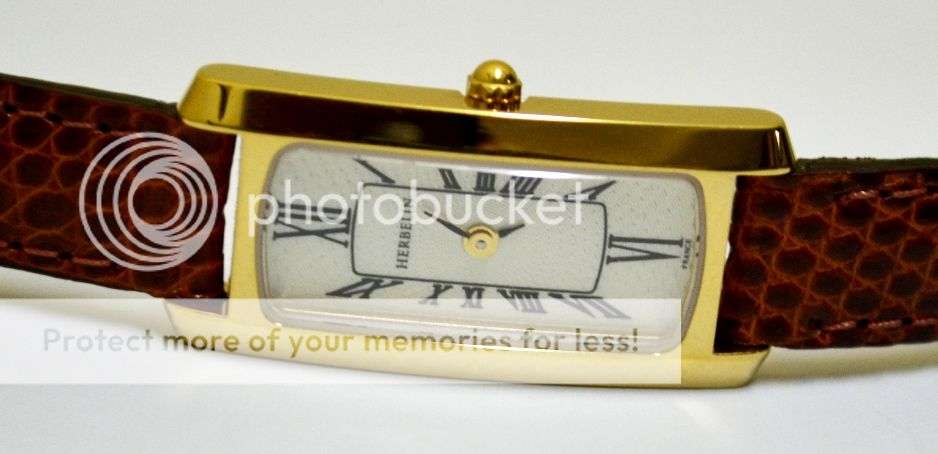 MICHEL HERBELIN WOMENS LEATHER BAND WATCH  *** R 7,000-00 ***