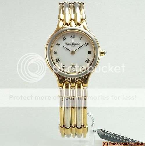 MICHEL HERBELIN LADIES TWO TONE BRACELET DATE WATCH - 16833 *** R 8,000-00 ***