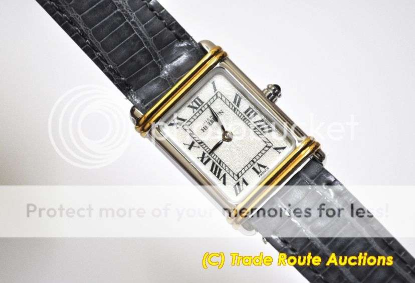 MICHEL HERBELIN CARTIER STYLE WOMENS LEATHER BAND WATCH - 17068*** R 8,000-00 ***