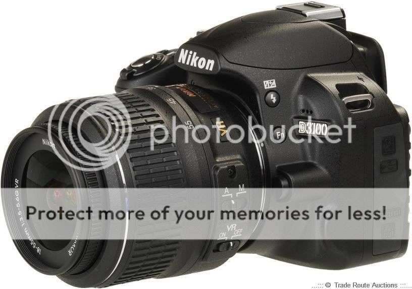 NIKON D3100 Digital SLR CAMERA 14.2 Megapixels + 18-55mm VR LENS KIT + 8 GB MEMORY CARD + NIKON BAG