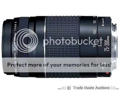 CANON EF 75-300MM III TELEPHOTO ZOOM LENS for 350D 400D D1 450D 1000D 550D 50D Canon DSLR Cameras