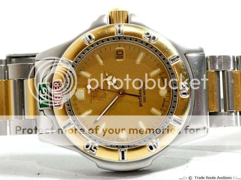 Tag Heuer 4000 Professional 995.413A - 18K Gold Plated / Stainless Steel Two Tone Quartz Men's Watch