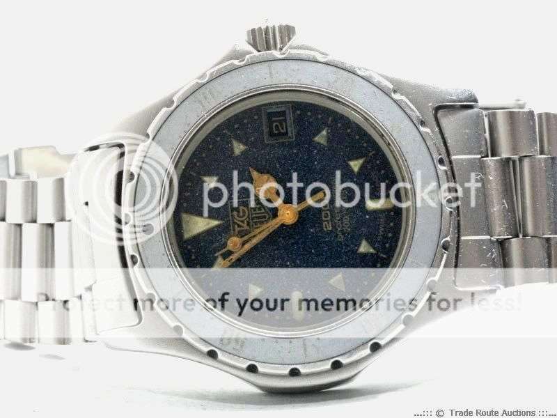 TAG HEUER 2000 MEN`S STAINLESS STEEL WATCH 972.613 - RARE