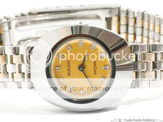 RADO DIASTAR CERAMIC/18K INDEX DIAMONDS QUARTZ WOMEN`S WRIST WATCH - Very Stylish  *** RADO ***