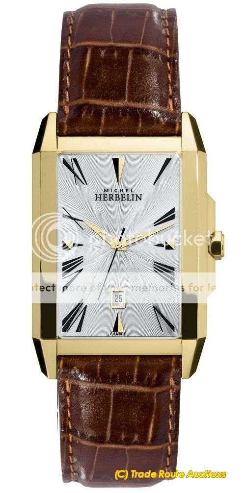 MICHEL HERBELIN MENS KHARGA COLLECTION HUGE SIZE WATCH 12472/P08GO *** R 12,000-00 ***