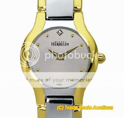MICHEL HERBELIN TWO TONE BRACELET WATCH  17045/BT11 - *** R 8,000-00 ***
