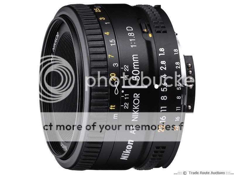 Nikon AF Nikkor 50mm f/1.8D Autofocus Lens for NIKON Cameras