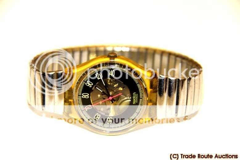 GK118 Swatch - Red Line Classic Hands Glow Artistic  - Clearance SALE 50% OFF