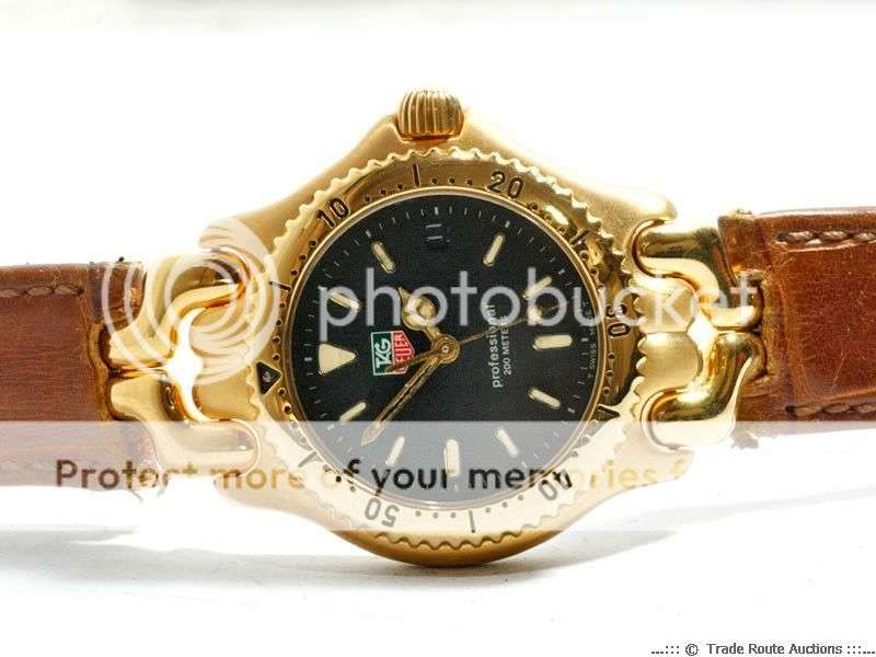 Tag Heuer Professional 18 Carat Gold Plated Unisex Watch in Tag box - Mint - *** TAG HEUER ***