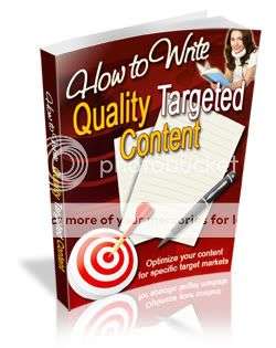 How to Write Quality Targeted Content - Ebook (Free download)