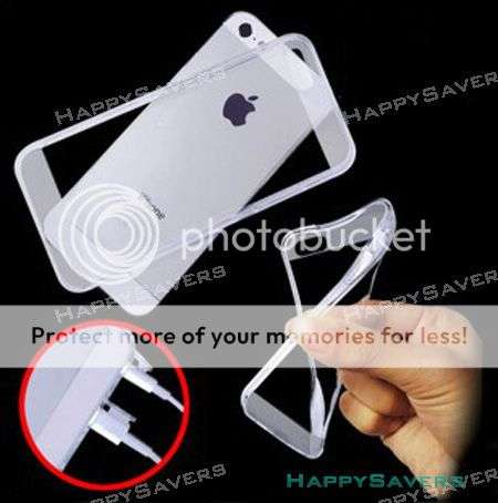 Clear Crystal Transparent Soft Back Case Cover For Apple iPhone 5 5S