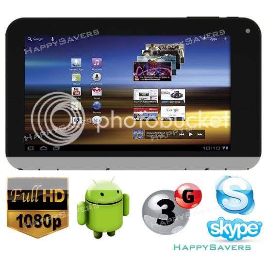 7inch Google Android 4.0 Tablet PC 4GB Capacitive Multi-Touch 1.2GHz
