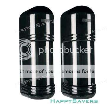 Outdoor Passive Infrared Dual Photoelectric Beam Motion Sensor Detector 1 Pair