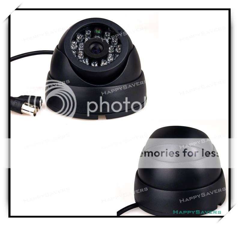 Indoor CCTV Surveillance Security Dome Camera 24 LED 3.6mm Lens