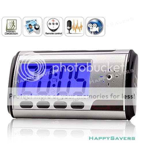 Digital Spy Clock Security Hidden DVR Camera Motion Detector DV