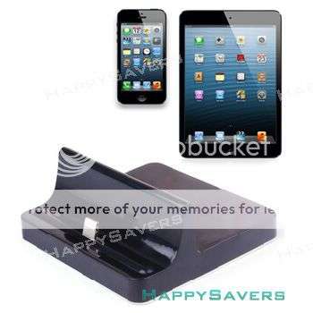 Charging Dock Desktop Stand Station for iPad Mini, iPad 4, iPhone 5/5S, iPod Touch 5 (Lighting)