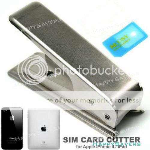 Micro Sim Cutter And Sim Card Adapter For iPad & iPhone 4
