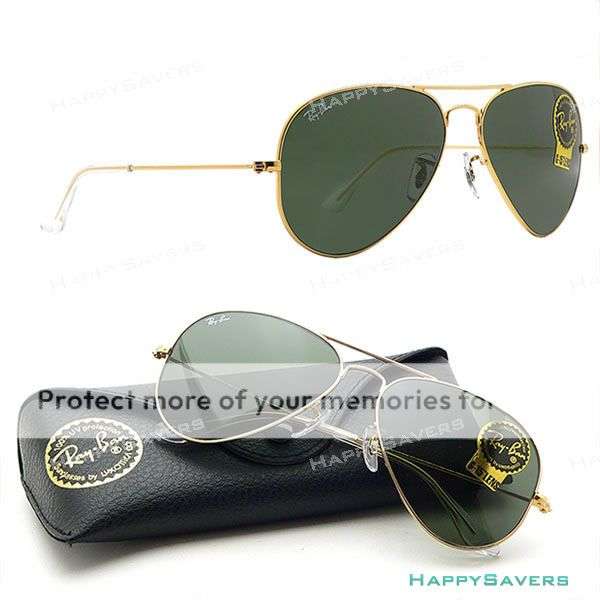 Unisex Ray-Ban RB3025 Aviator Metal Sunglasses - Polarized Lens Available!