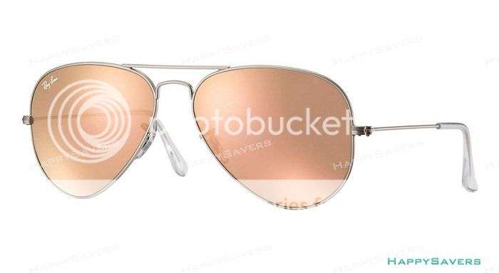 Ray-Ban RB3025 Aviator Flash Lenses Silver Frame Copper Flash Pink Lenses 58mm