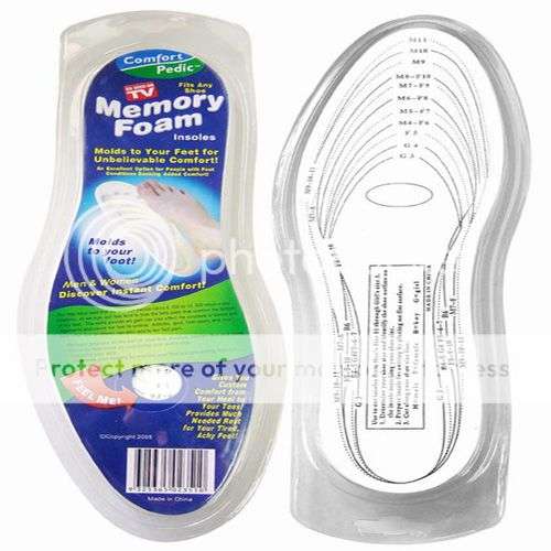 Memory Insole Shoe Soles Fit upto Size Uk12
