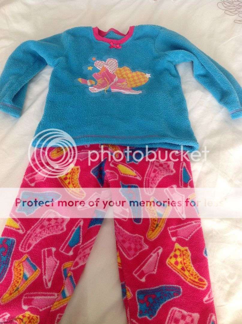 Baby Girl Fluffly Pj's in Pink and Blue By Woolworths Size 3years