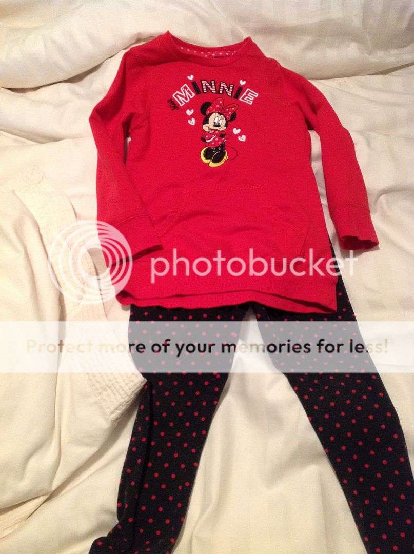 Baby Girl Minnie Mouse Original Two Piece Outfit In Size3years