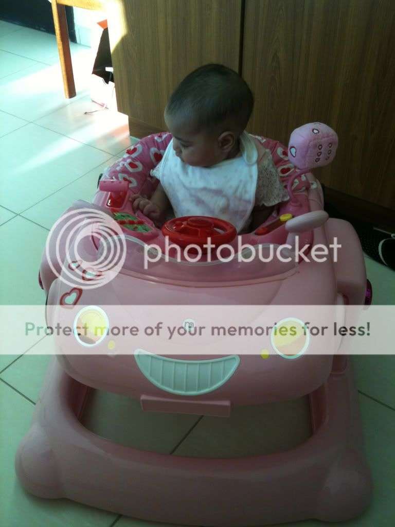 MOTHERCARE BABY WALKER AND BABY BOUNCER - PINK - LIMITED EDITION