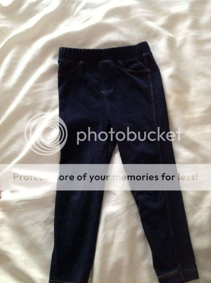 Baby Girl Soft Denim Leggings By GAP in size 2years