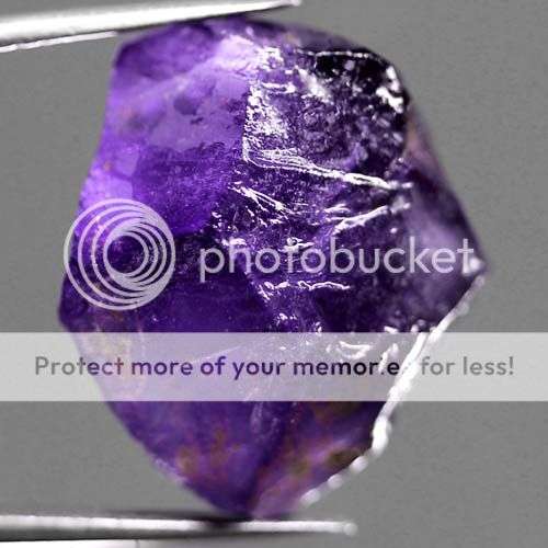 STUNNING LARGE 17.26CT. ROUGH DARK PURPLE 100% NATURAL AMETHYST