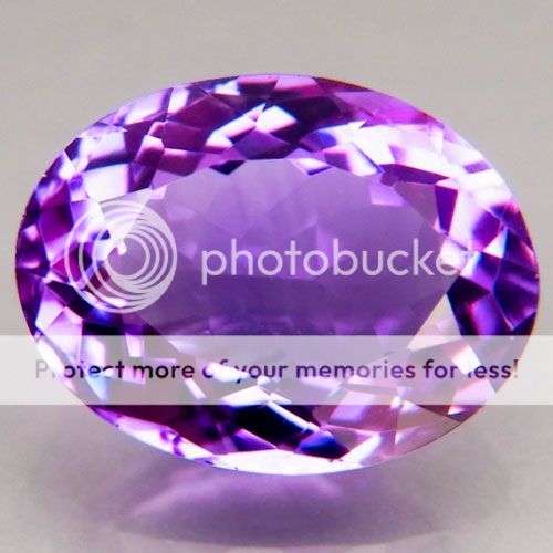 MAGNIFICENT 5.53CT. OVAL FACET 100% NATURAL RICH PURPLE  AMETHYST EARTH MINED IN URUGUAY
