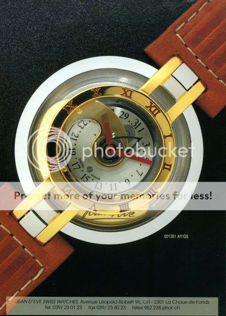 Jean d'Eve Samara generator swiss timepiece