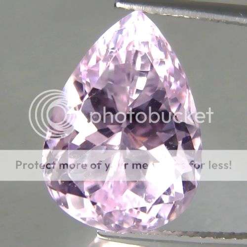 NEW STOCK!!   OUTSTANDING  11.32CT. PEAR FACET 100% NATURAL  SILVER PINK KUNZITE