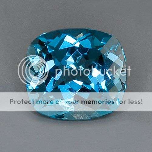 TOP QUALITY GEMSTONES!  GLORIOUS 4.40CT. CUSHION FACET 100% NATURAL LONDON BLUE TOPAZ