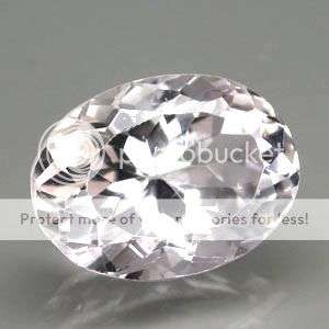 OUTSTANDING GEMSTONE!  6.65CT. OVAL FACET 100% NATURAL TOP SILVER PINK KUNZITE