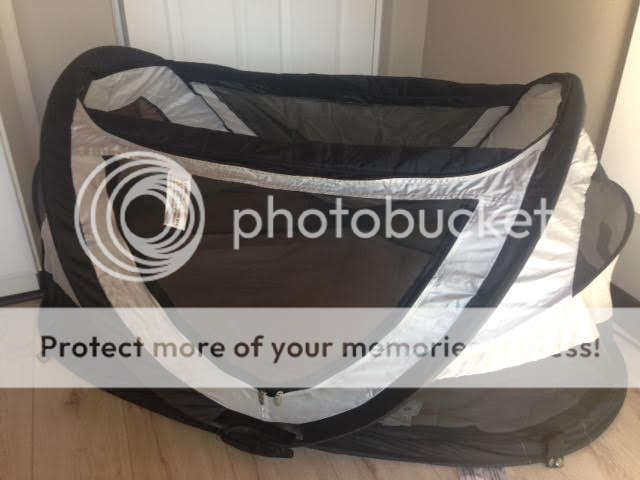 Deryan Peuter Travel Cot - Silver