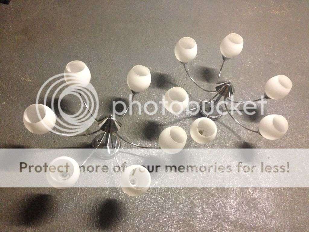 Six Light Bulb Chandelier - Light Fitting