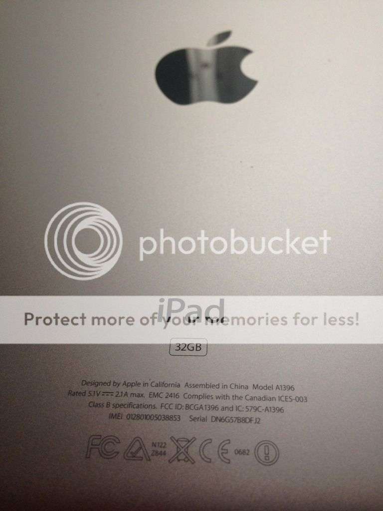 Apple iPad 2 Model A1396 32GB