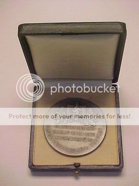 WWII Nazi German RARE Baden Sudwest Boxed Cased Table Medal