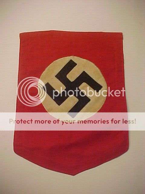 WWII German SS Flag Podium Banner R10 NO RESERVE!