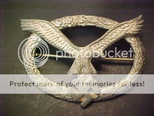 WWII German RARE Luftwaffe Air Crew Badge R10 NO RESERVE!