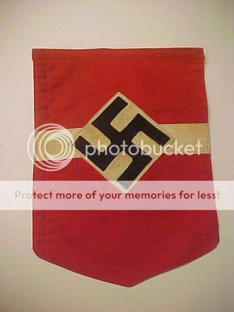 WWII German HJ HITLER YOUTH FLAG/BANNER R10 NO RESERVE!