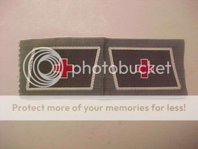 WWII German DRK RED CROSS Collar Tabs MINT Unissued!