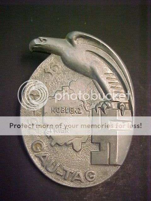 WWII German Gautag Badge 1936 R10 NO RESERVE!!