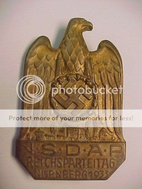 NSDAP Reichsparteitag 1933 Badge R10 NO RESERVE!
