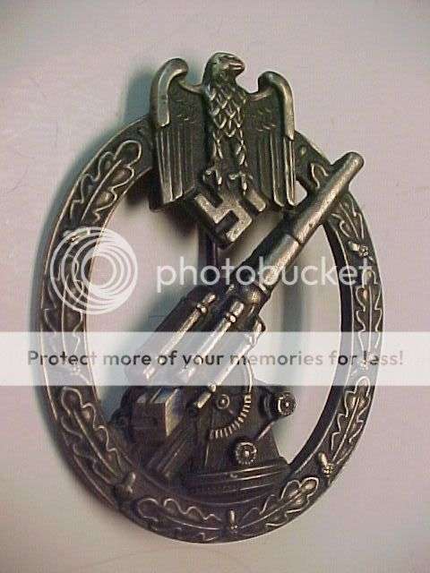 WWII German ARMY FLAK Badge HOLLOW R10 NO RESERVE!