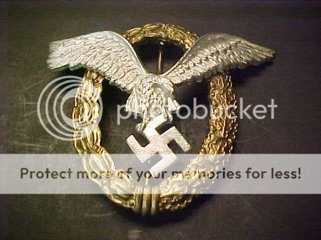 WWII German LUFTWAFFE PILOT OBSERVERS Badge ASSMANN EXC++