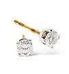 9ct Gold Diamond Stud Earrings 0.3ct
