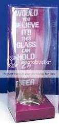 Giant Beer Glass Holds 2 and a half pints of Beer