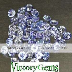 Packet of 20 Tanzanite Rounds 0.40ct
